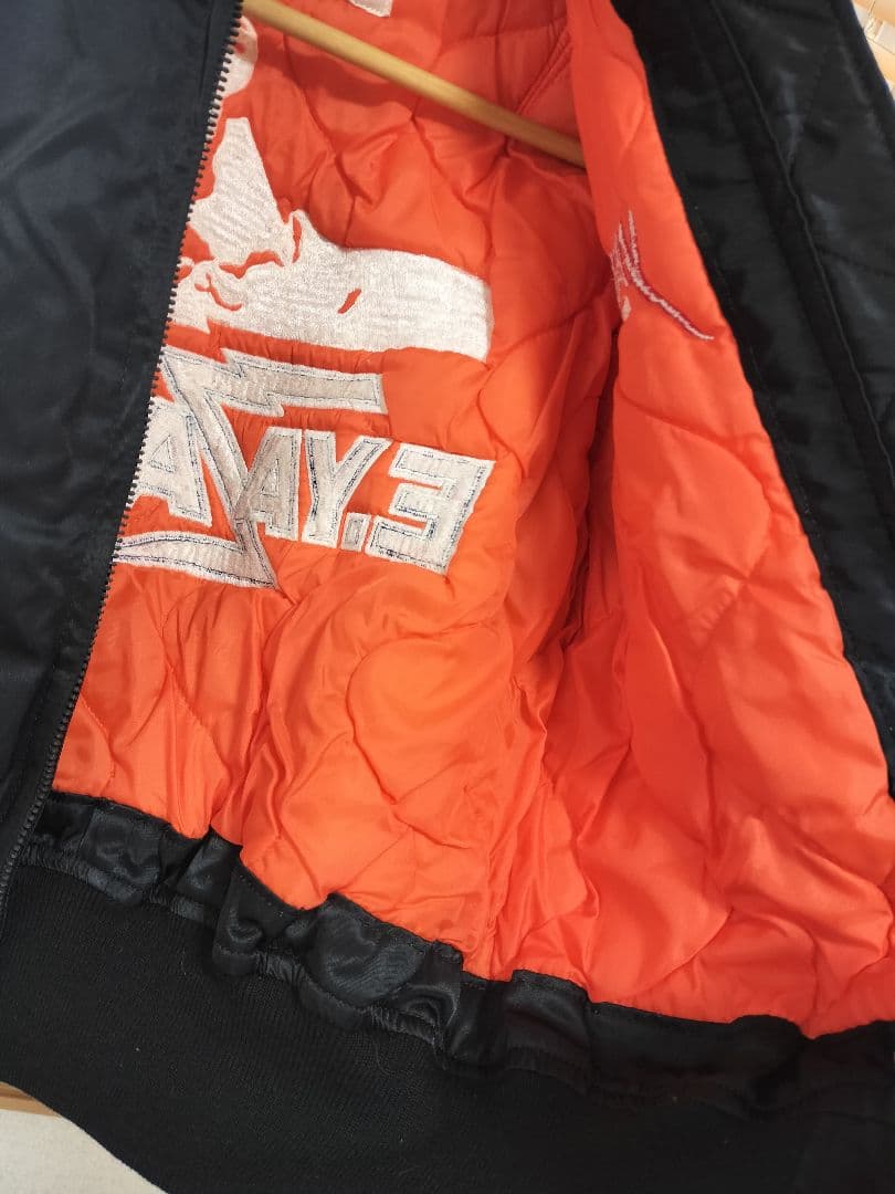 希少 矢沢永吉 刺繍 MA-1 フライトジャケット Houstonボディ