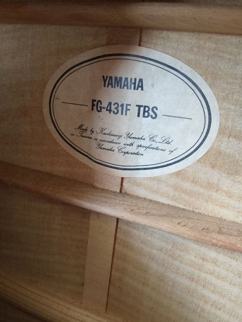 YAMAHA FG-431F TBS アコースティックギター (あ22)