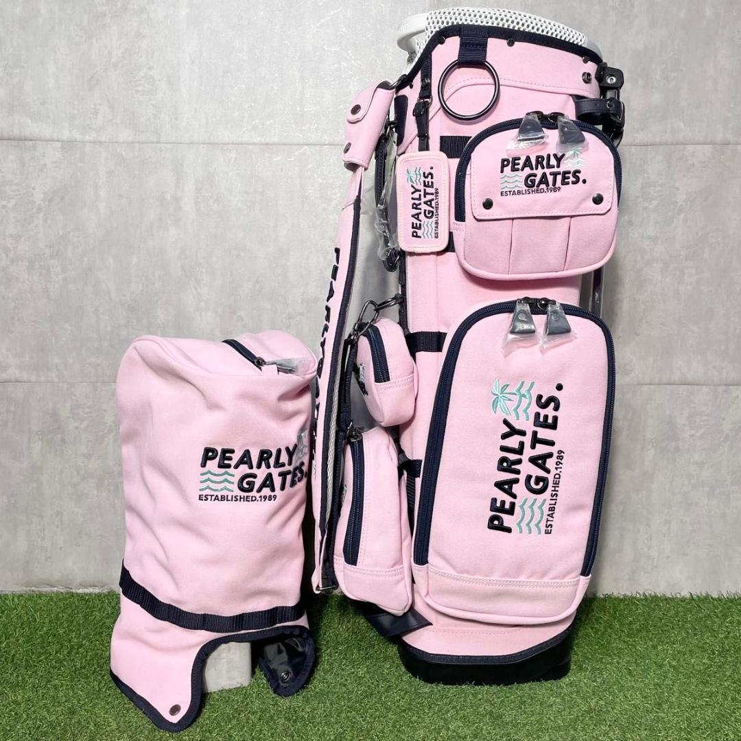 【新品】パーリーゲイツ キャディバッグ ゴルフバッグ レディース ピンク 大人気