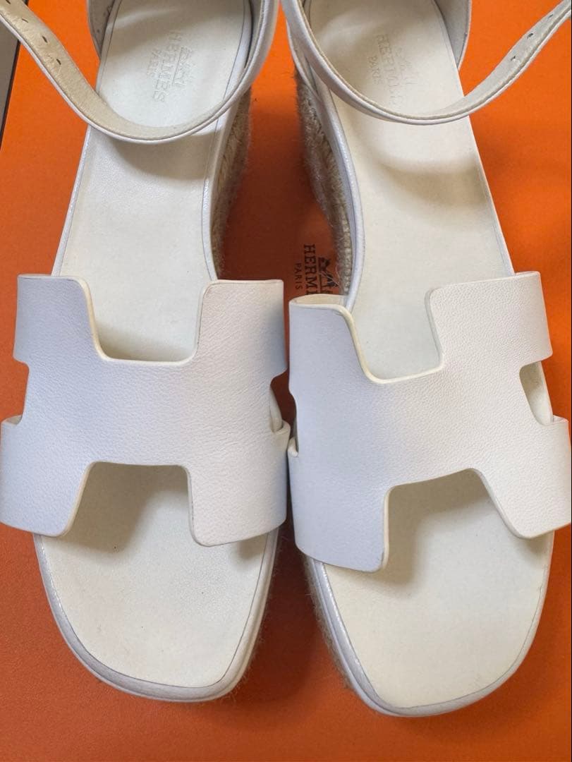 エルメス　HERMES エスパドリーユ エルダ　37