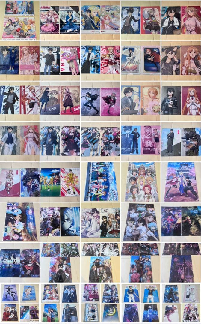 ソードアート・オンライン 希少クリアファイル85枚セット