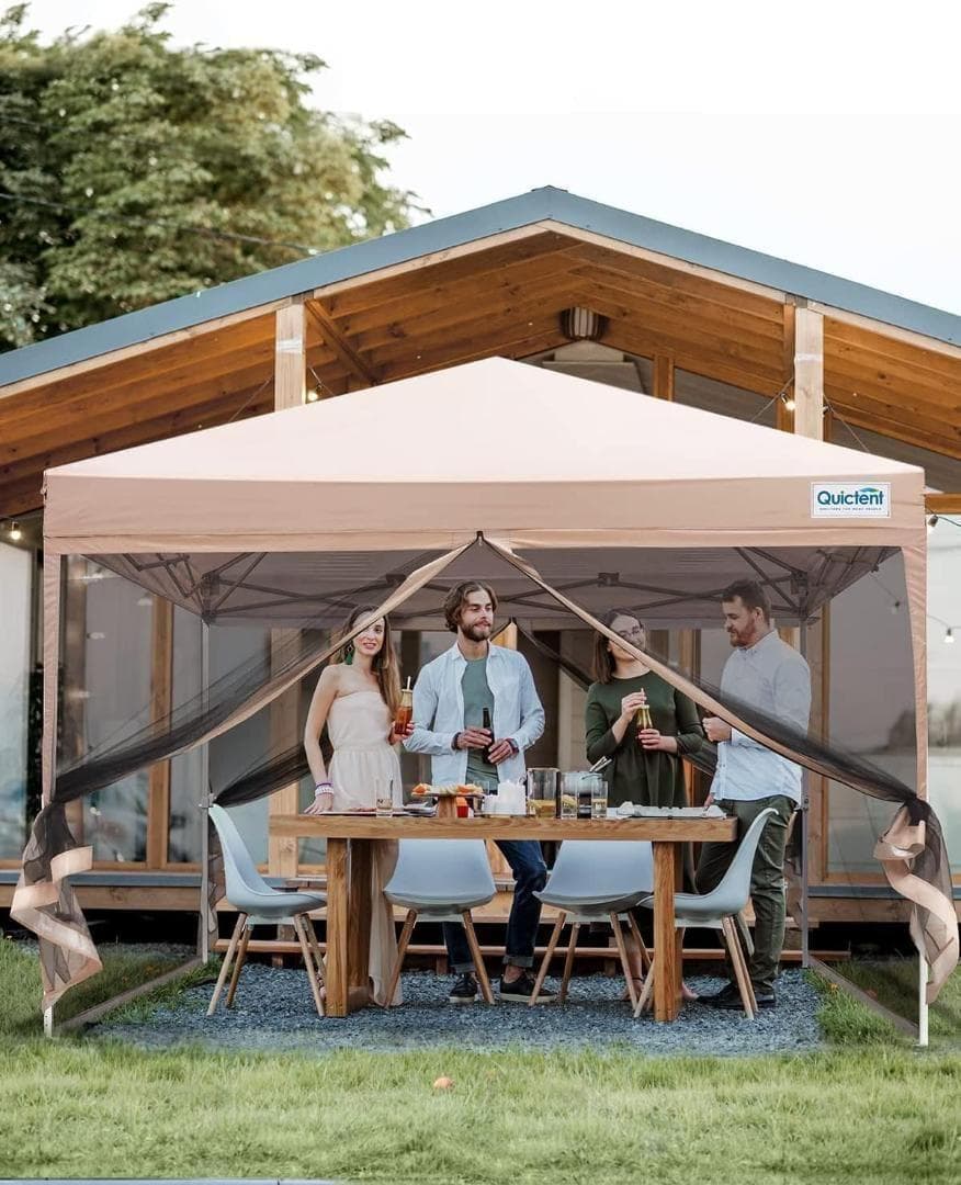 【M2775-191-145】ワンタッチ タープテント 蚊帳テント