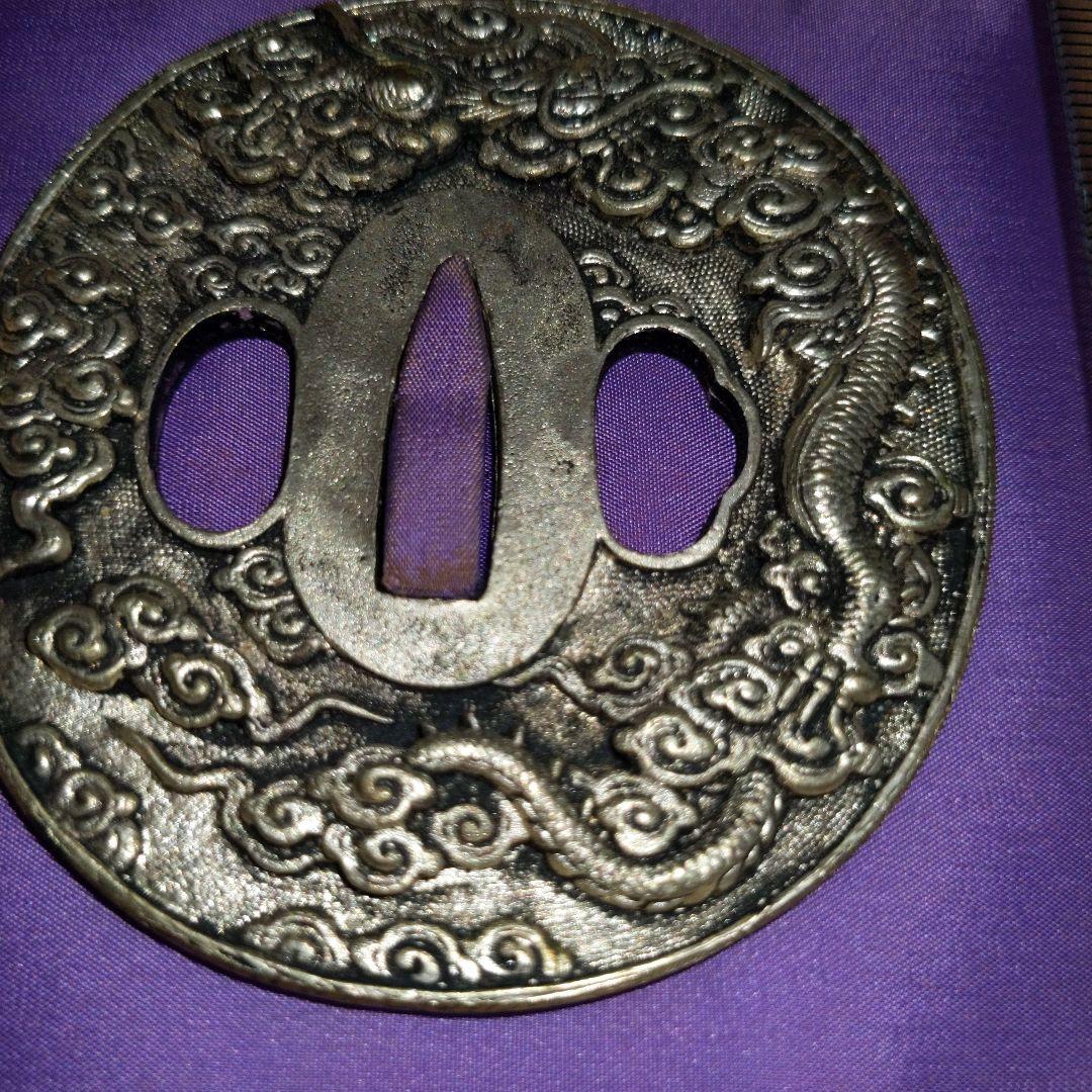 刀剣鐔　一対　木箱入り