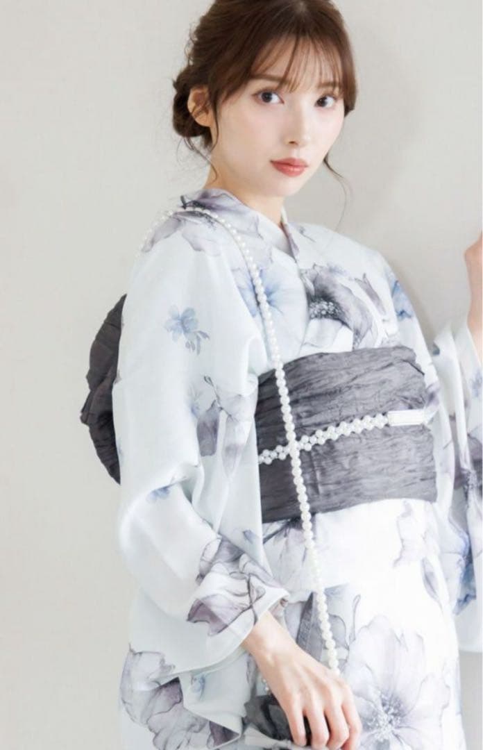 Dita 浴衣 ワンピース セット＋パールベルト1点 夕涼みの花帳