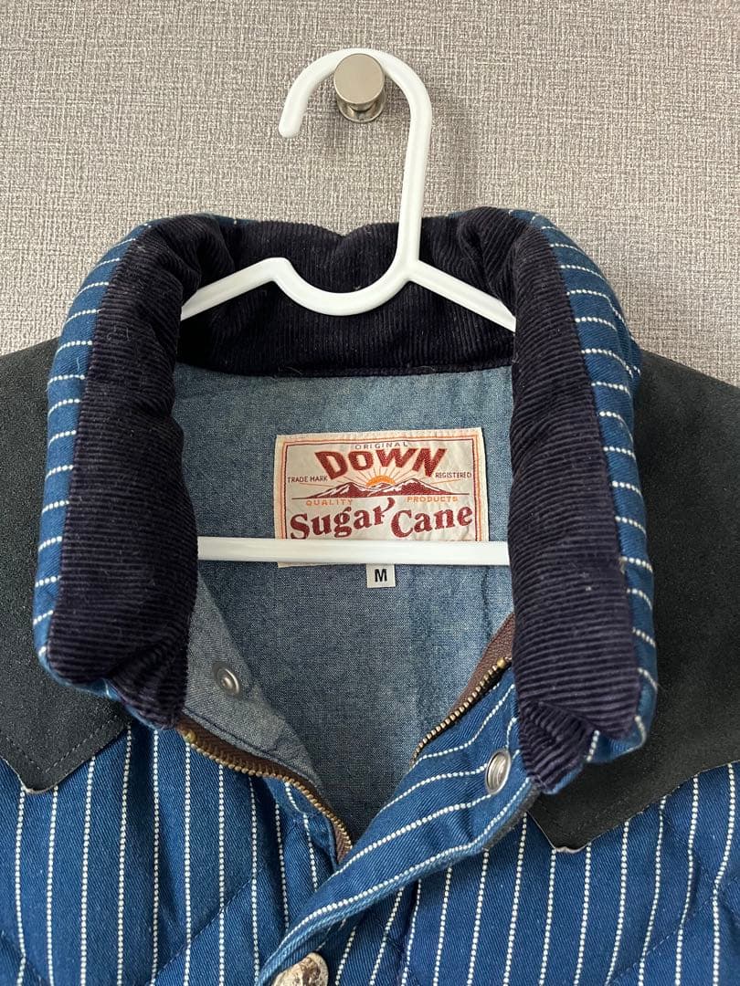 シュガーケーン ウォバッシュストライプ ダウンベスト Mサイズ
