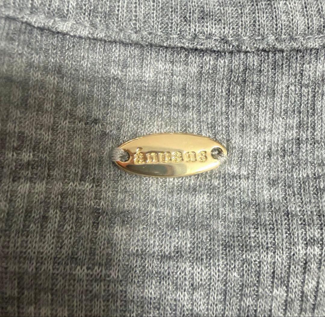 【試着のみ】2025✨️完売品シアーテレコレイヤーカットトップス シルク混 グレー