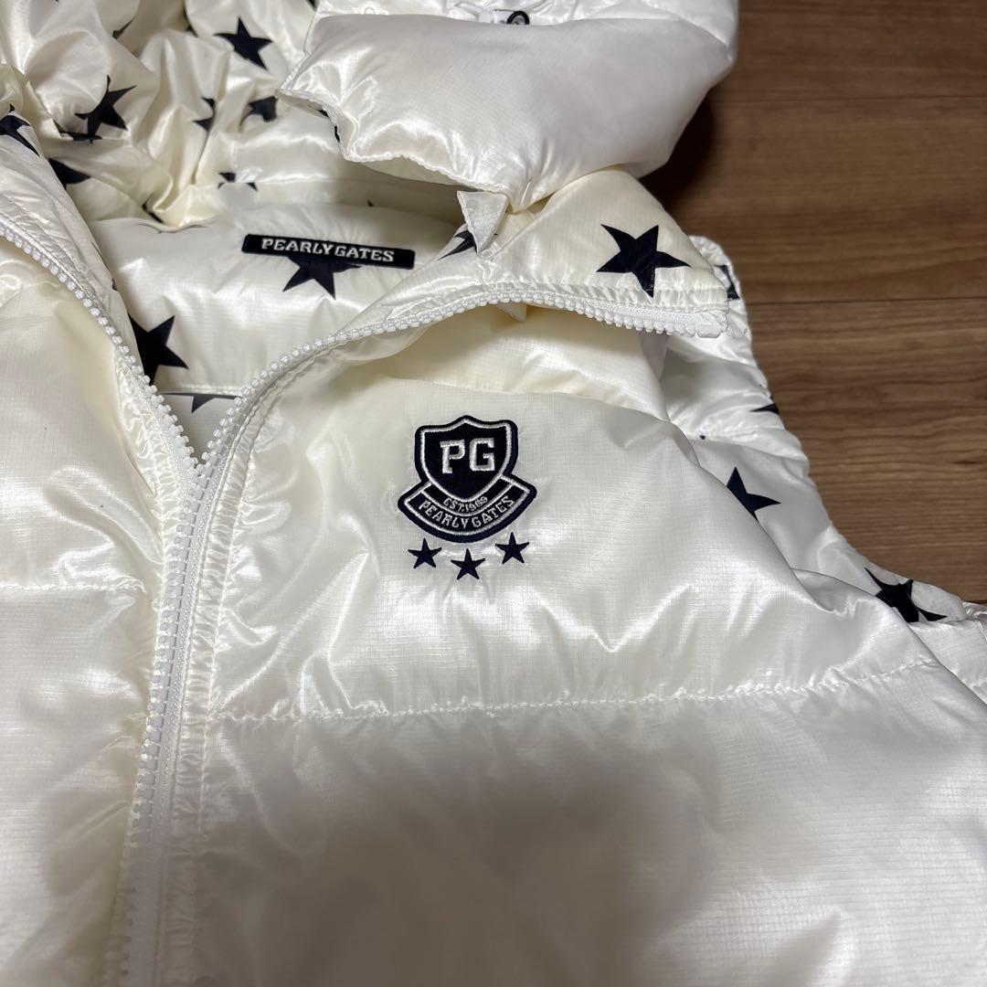 PEARLY GATES リバーシブル星柄ダウンジャケット