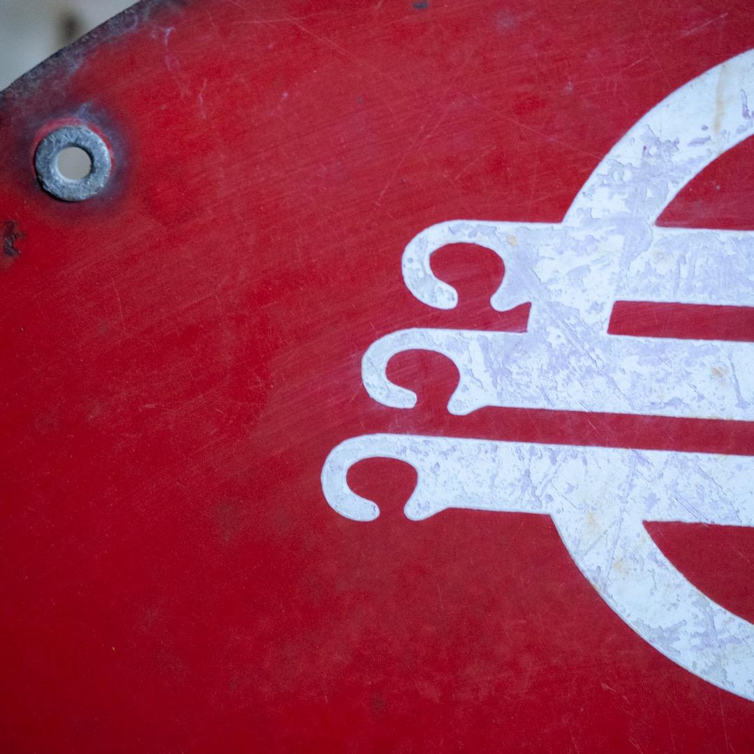 昭和レトロ ３枚 大型 ホーロー看板 牛乳石鹸 & シルバー編機 & サンスター