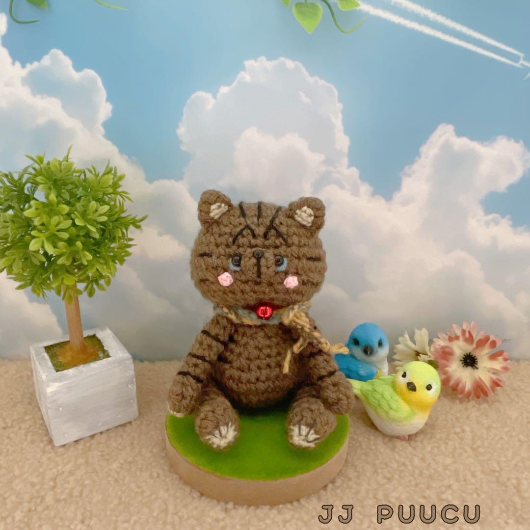 あみぐるみ　リボンハートとPUUCUトラちゃんキーホルダー☺︎他２点