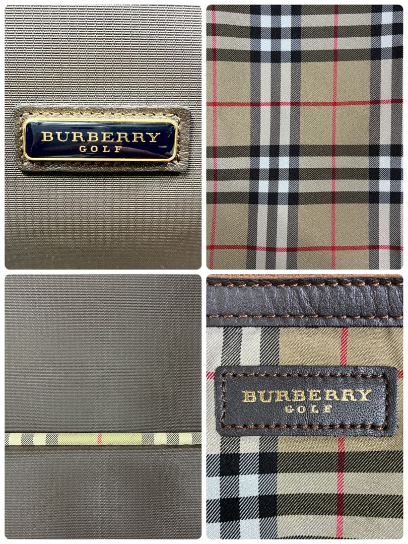 【未使用級】 バーバリーゴルフ ボストンバッグ 2way ブラウン ノバチェック