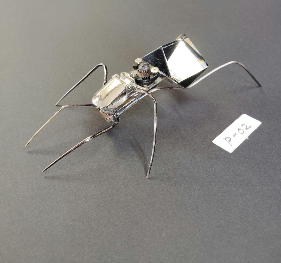 金属製昆虫型アート作品 スチームパンクP02