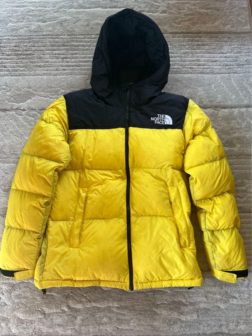 THE NORTH FACE ヌプシ フーディ イエロー/ブラック XL