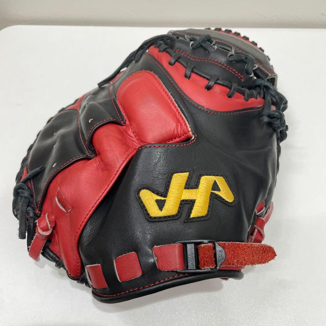ハタケヤマ キャッチャーミット　甲斐拓也モデル　黒赤