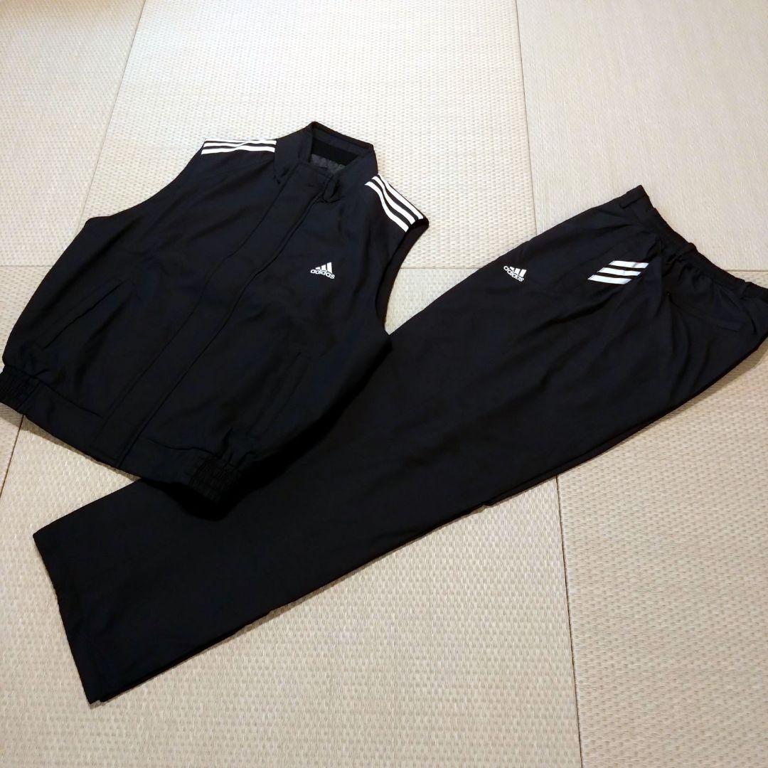 【美品】adidas（アディダス） ゴルフウェア ベスト＆パンツ セット／L