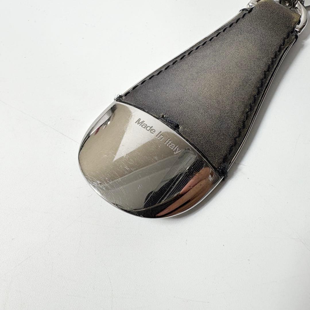 ベルルッティ　フルスクリットレザー シューホーン ブラック　キーリング