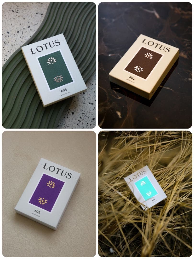LOTUS トランプ 4個セット アクリルケース付