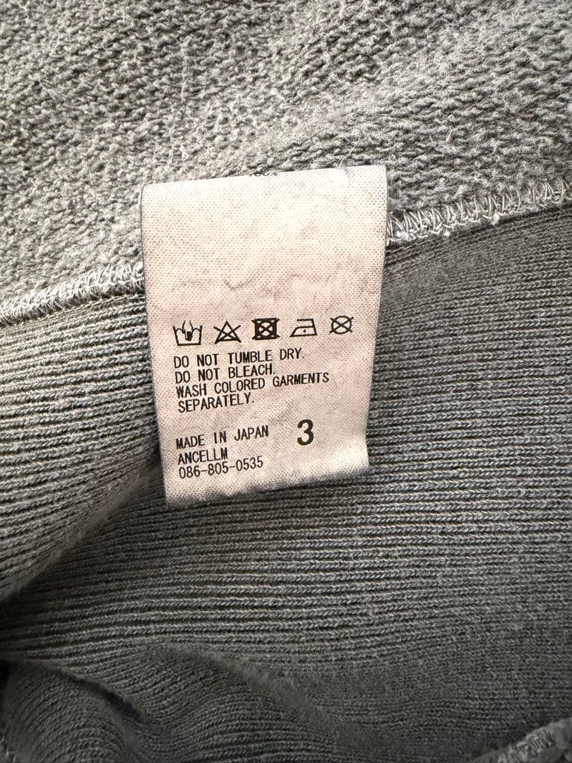 ANCELLM アンセルム CRASH SWEAT ダメージ スウェット