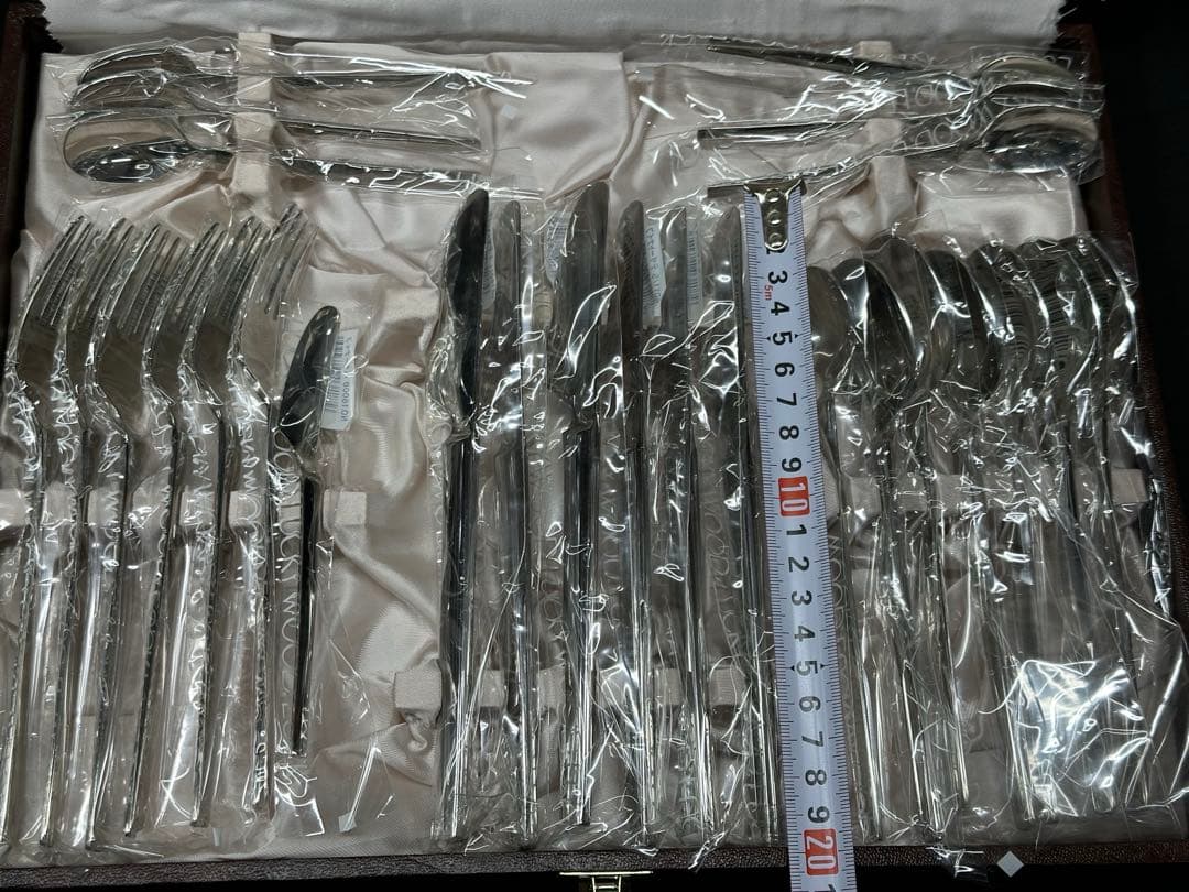 【経年保管品】LUCKY WOOD 18-12 カトラリー　26P 6種
