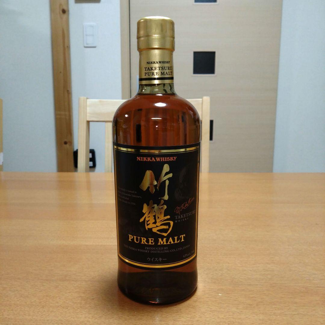 【稀少】◆ニッカウヰスキー◆竹鶴ピュアモルト◆黒ラベル◆終売品◆700ml◆1本