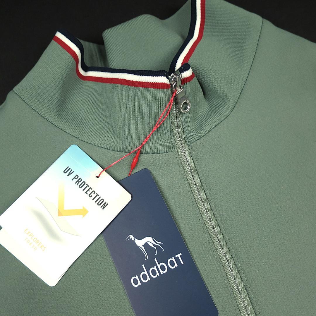 adabat 日本製 せとはるコラボ ハーフジッププルオーバー カーキ S