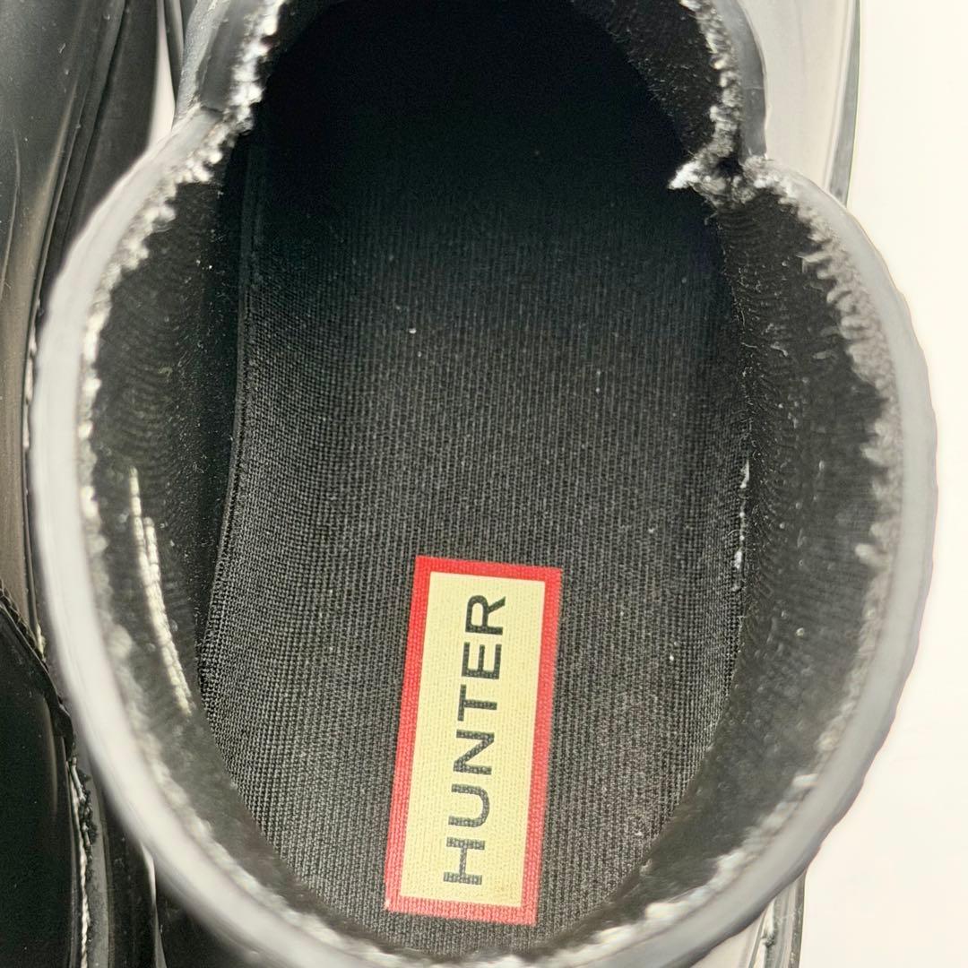 【美品】HUNTER ハンター　リファインド スティッチ ローファーブーツ　24