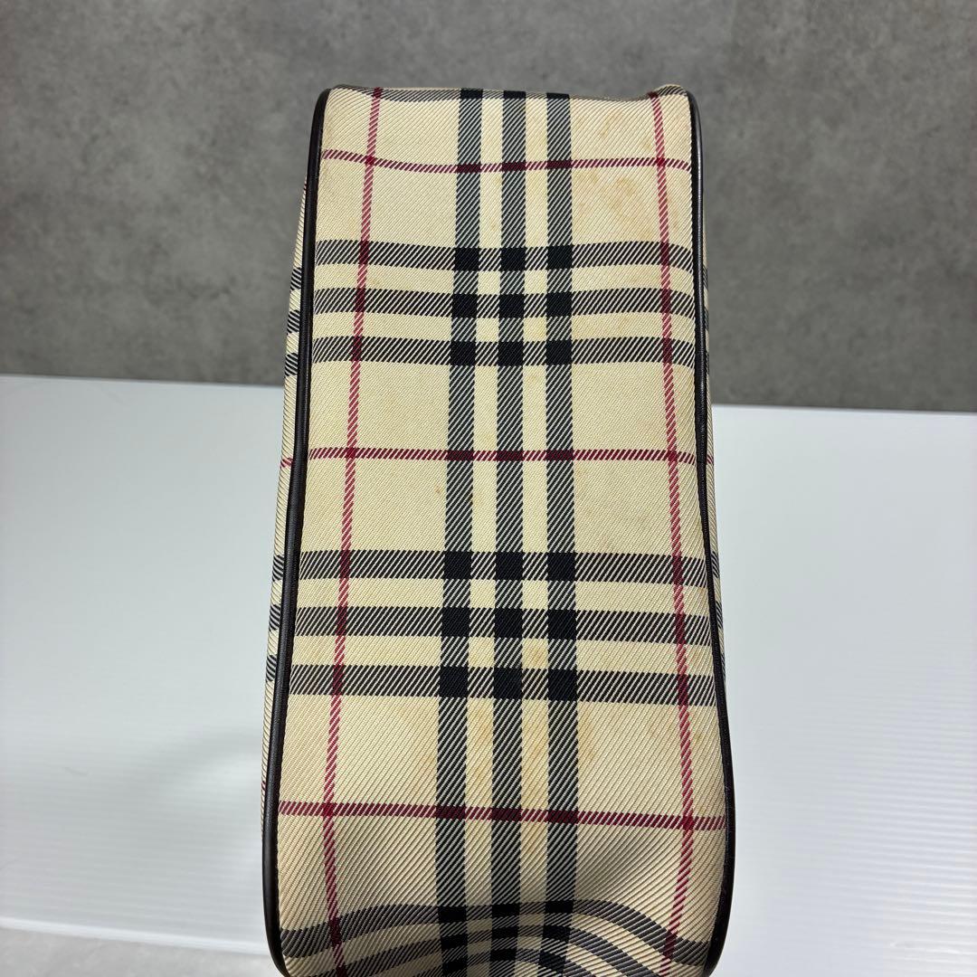 公*o様 美品✨BURBERRY ノバチェック ロゴプレート ハンドバッグ 自立