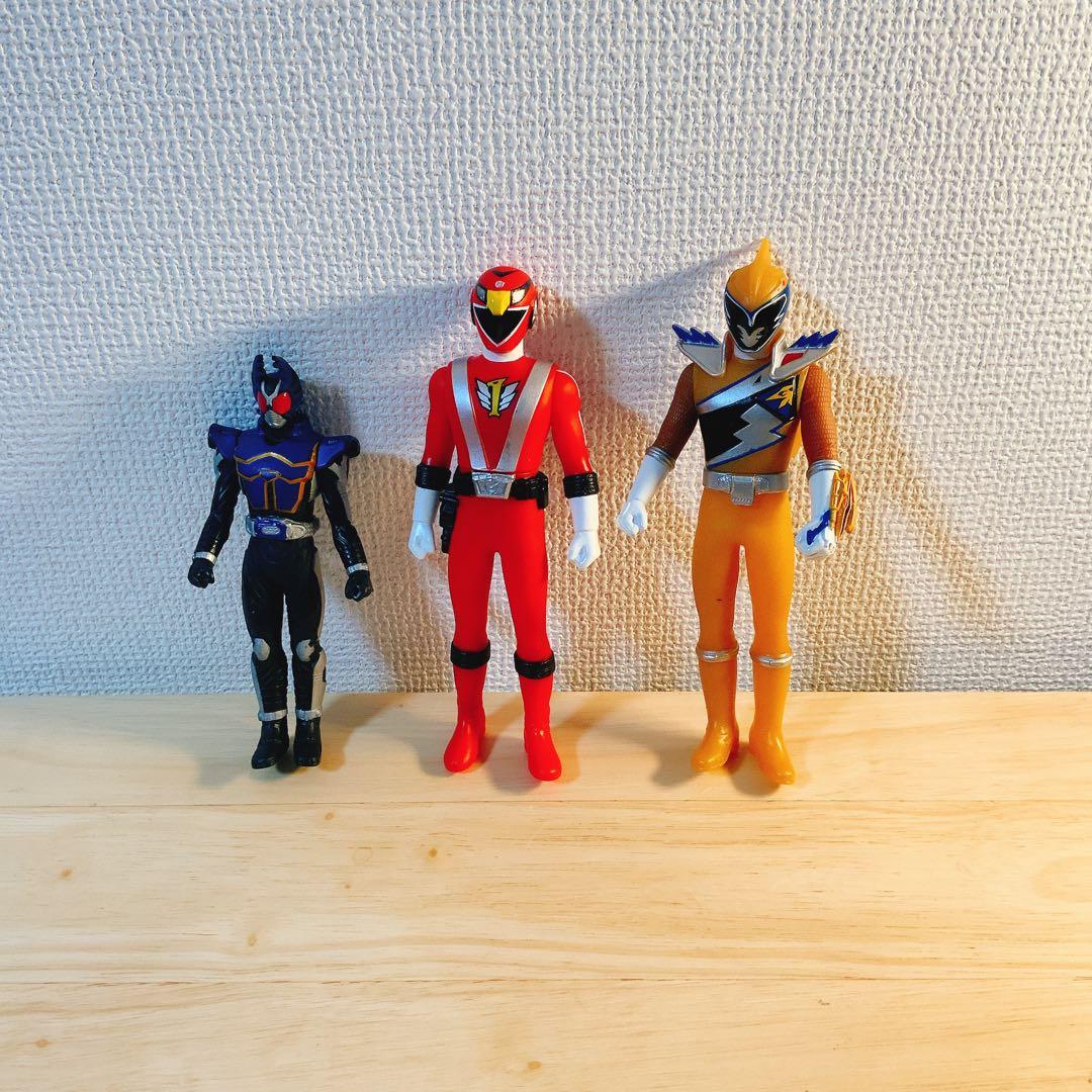 中古レアソフビ38体（仮面ライダーシリーズ36体・戦隊シリーズ2体）のまとめ売り