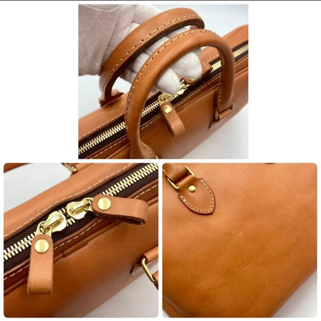 ヘルツ HERZ BW-15 Mサイズ キャメル 2wayビジネスバッグ