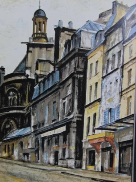 荻須高徳、サン・トシュターシュ、希少な額装用画集より