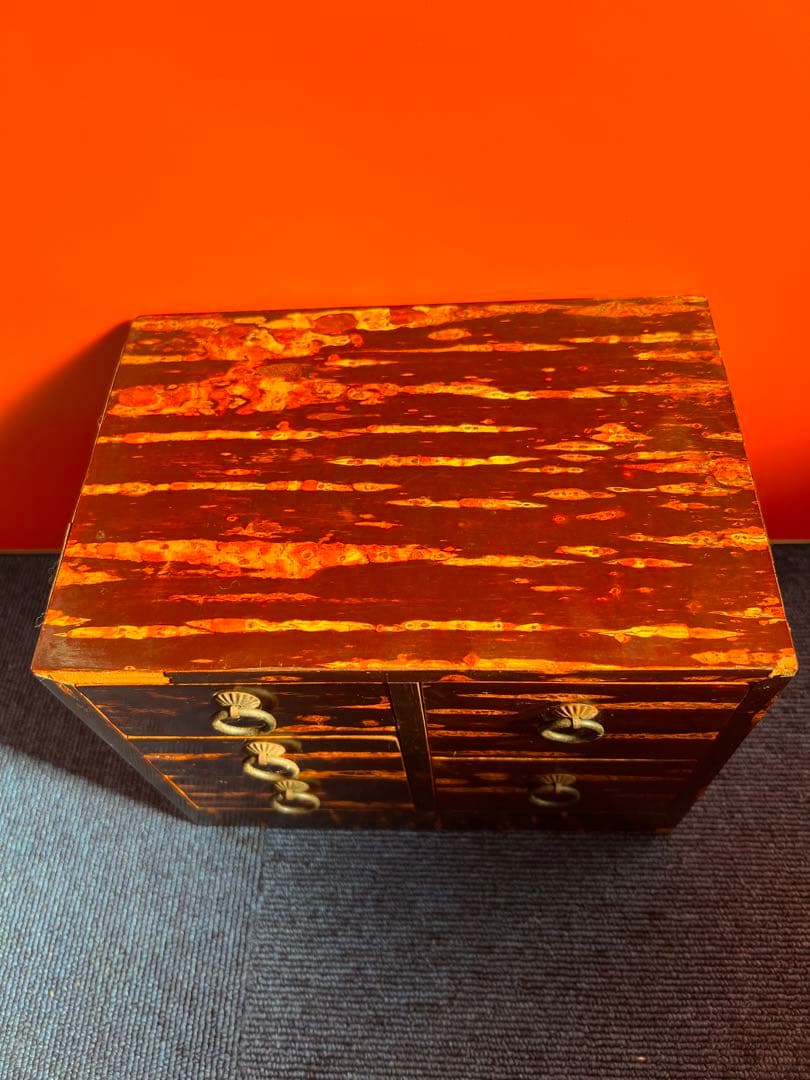 1234 希少！櫻細工 桜細工 ミニチェスト 棚 引き出し　角館