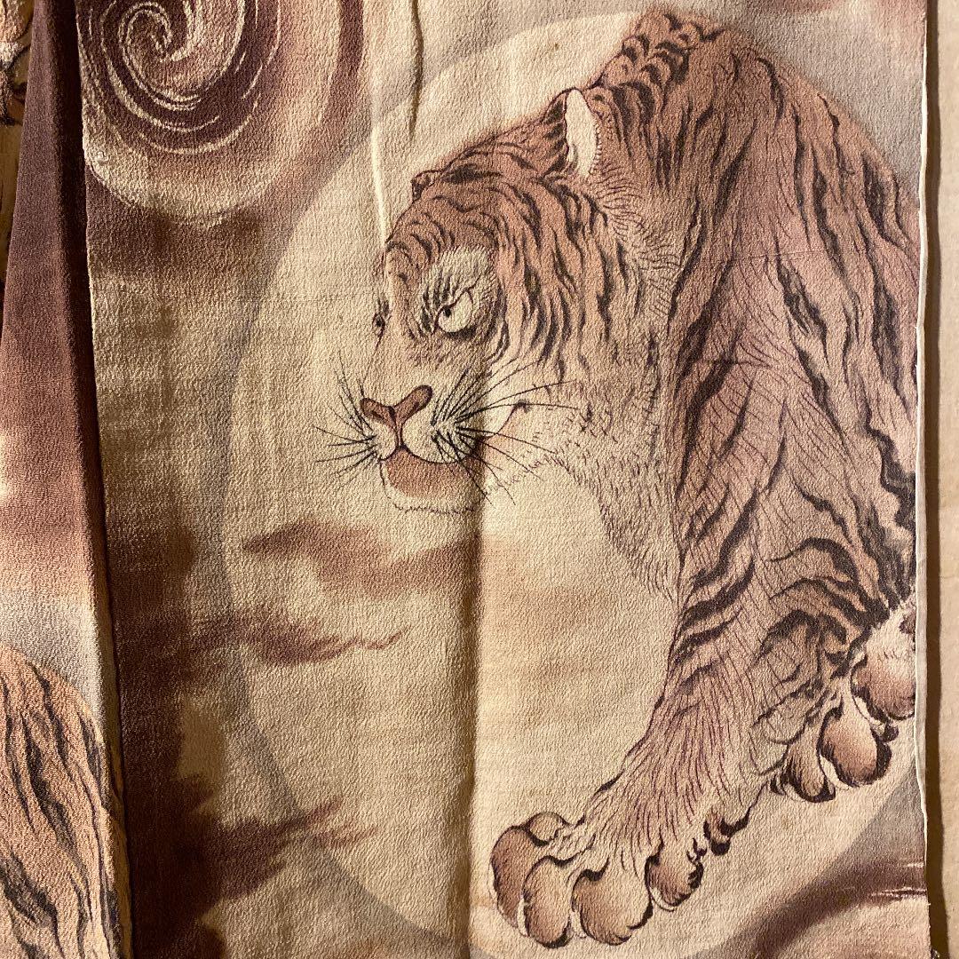 ブィンテージ江戸ちりめん手描き長襦袢