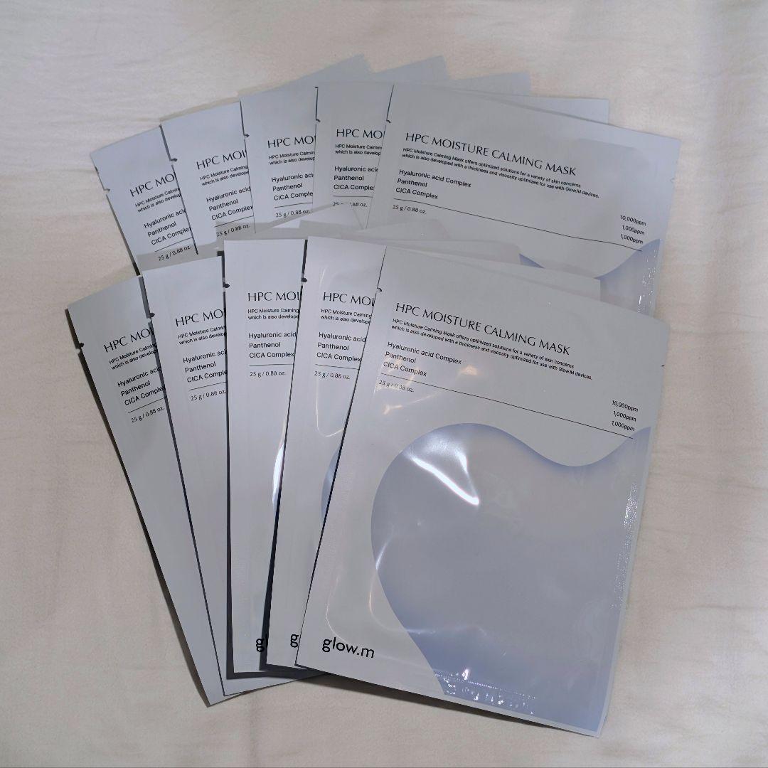 glow.m HPC MOISTURE CALMING MASK 10枚入り