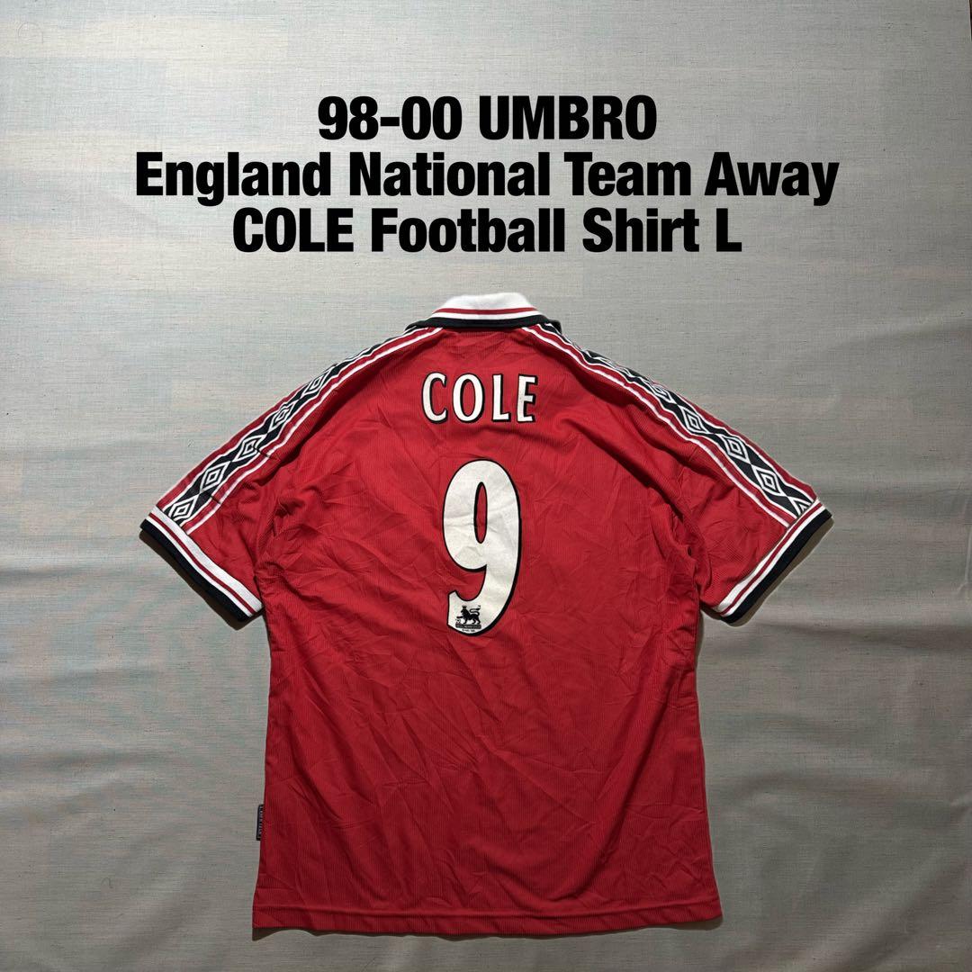 98-00 アンブロ イングランド代表 アウェイ ジョーコール ユニフォーム L