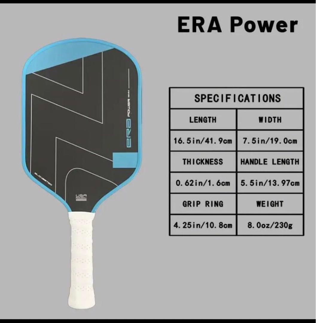 新品‼︎第3世代 ERA パワー エロンゲート ピックルボール パドル235g