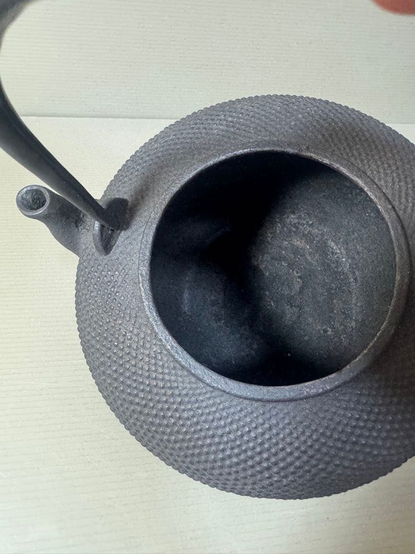 2393 龍文堂　鉄瓶　茶道具　時代物