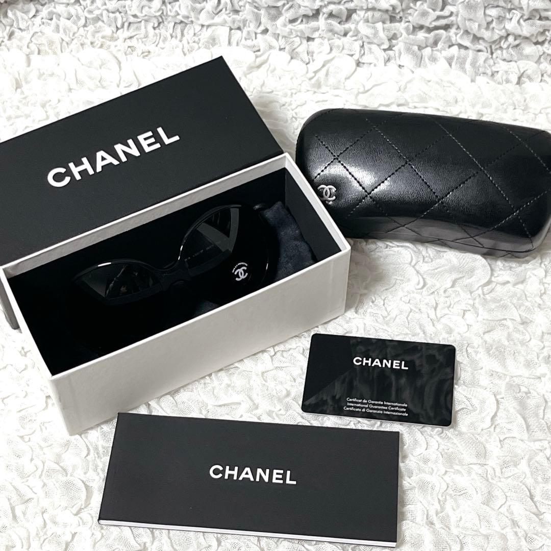 未使用品✨CHANEL ブラック サングラス ケース付き