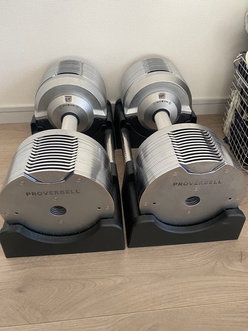 PROVERBELL 可変式ダンベル & IROTEC パワーラック・ベンチ