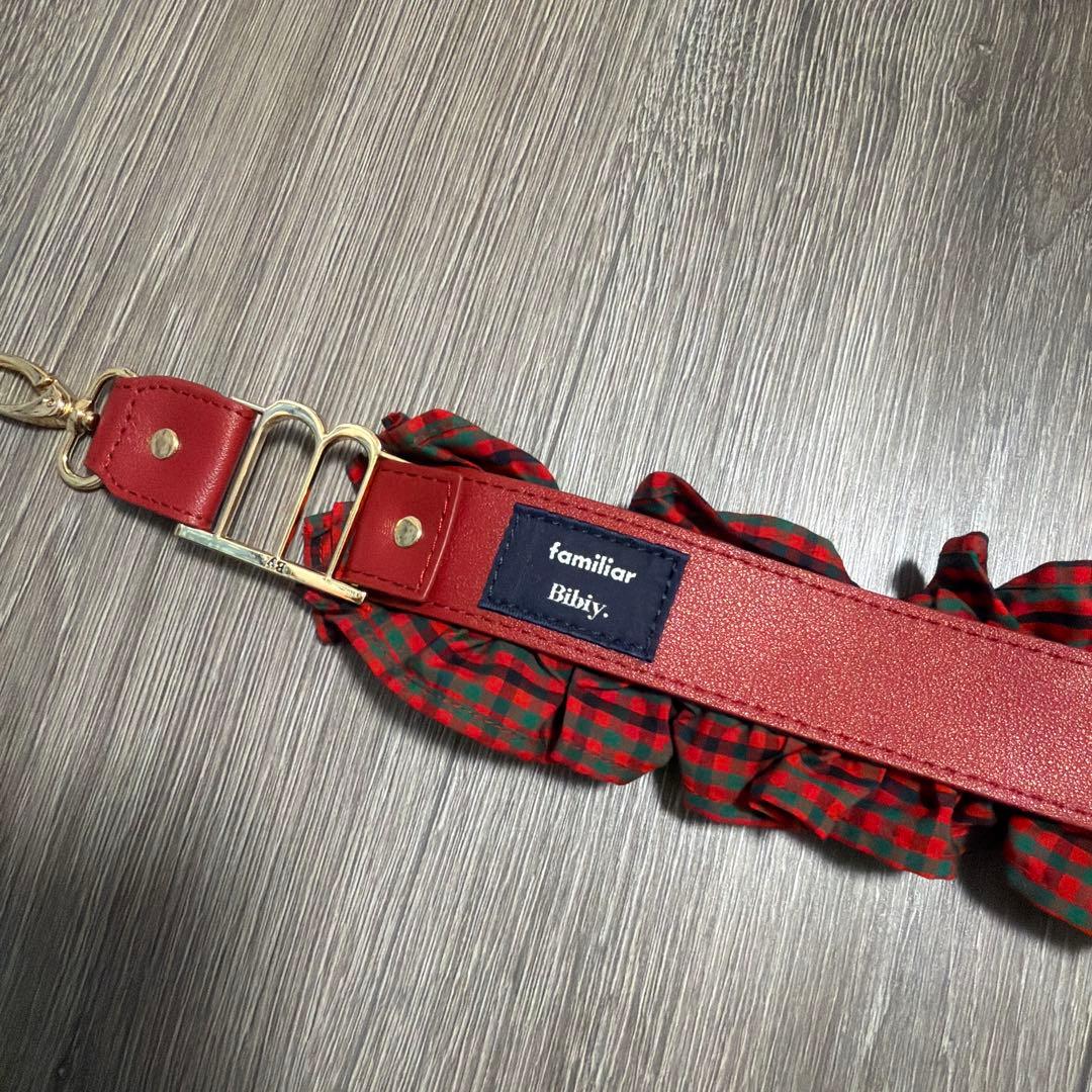 【familiar × Bibiy】フリル付きストラップ