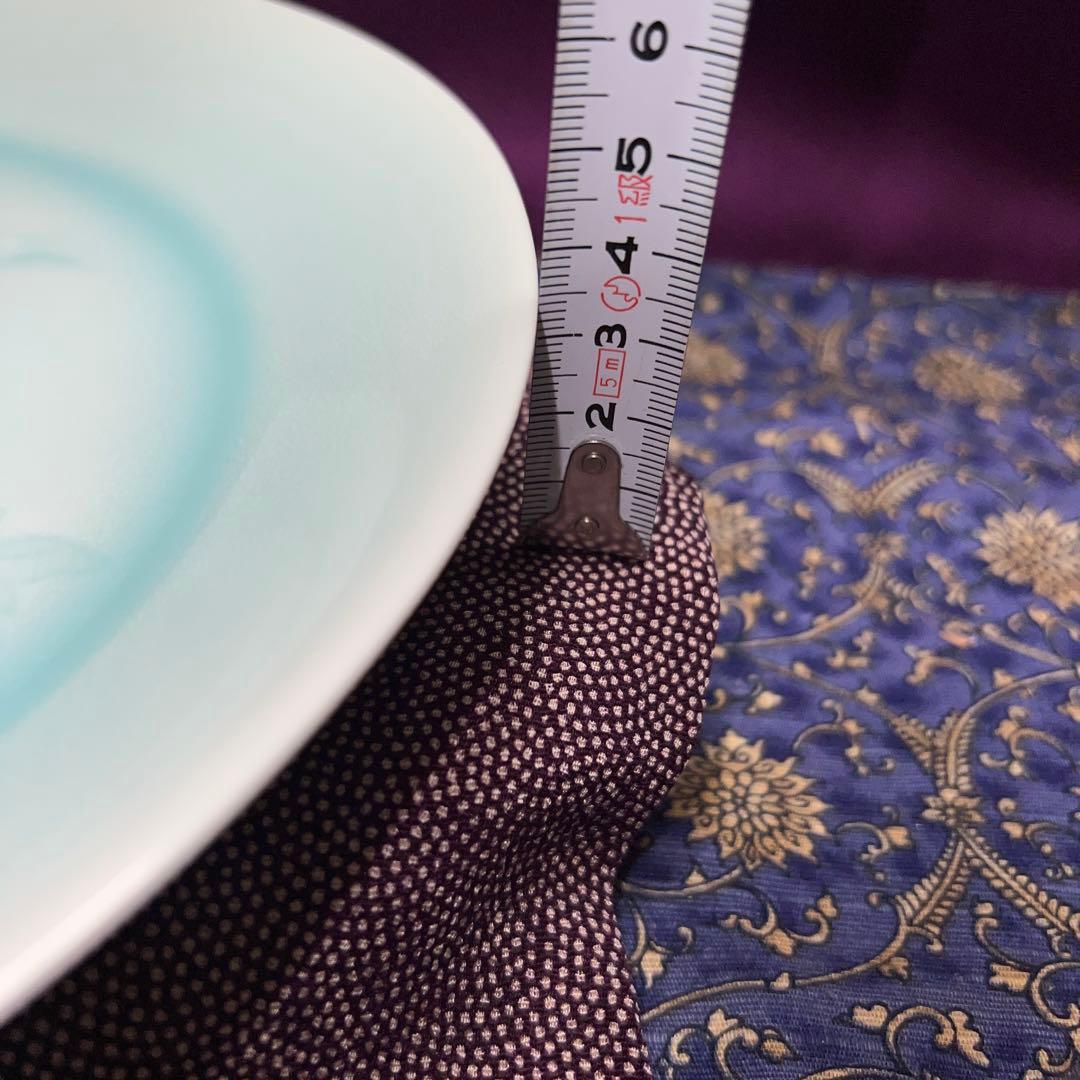 人間国宝　塚本快示本人作青白磁牡丹文完品　極美値下げ