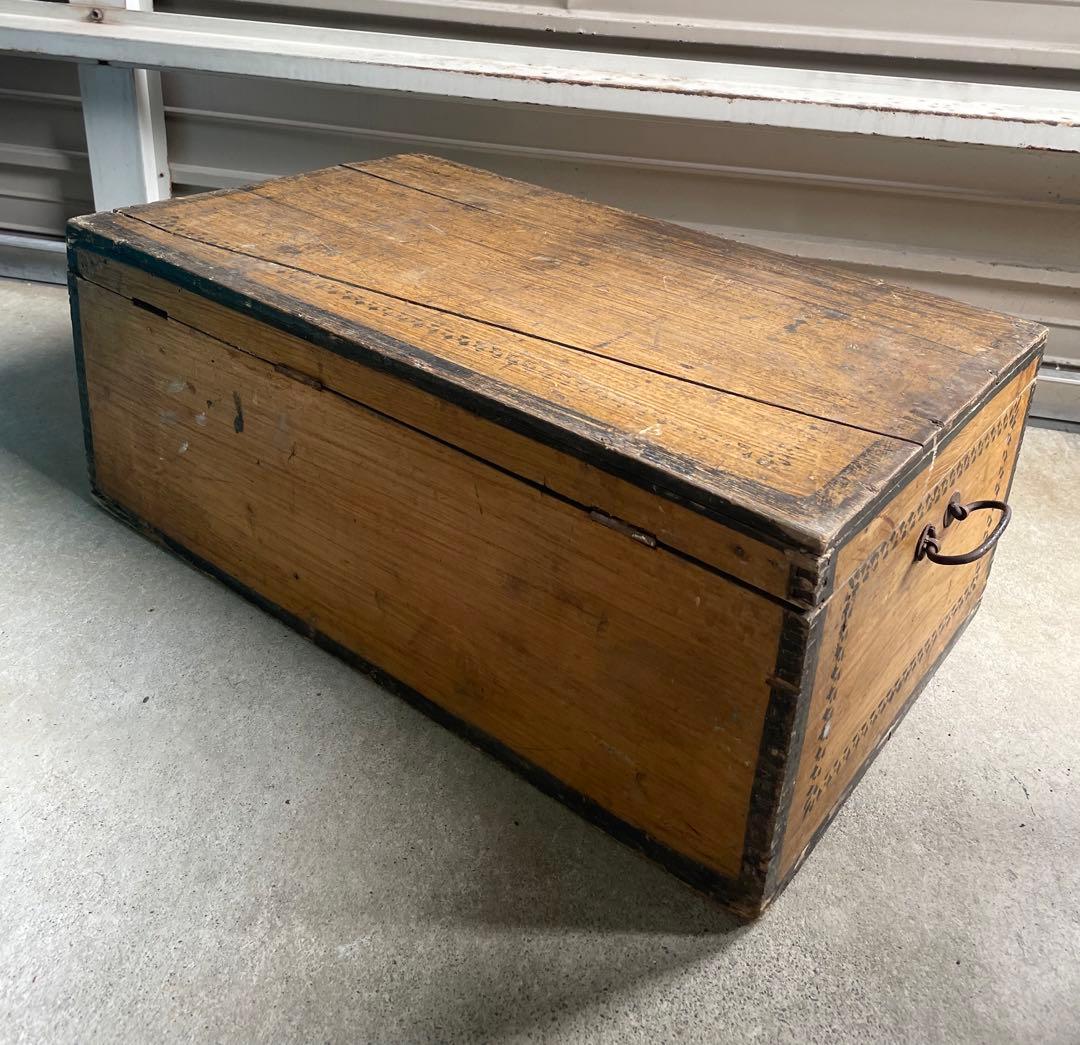 稀少/アンティーク/フランス/HOFFMAM社製/大型/ウッドボックス/木箱
