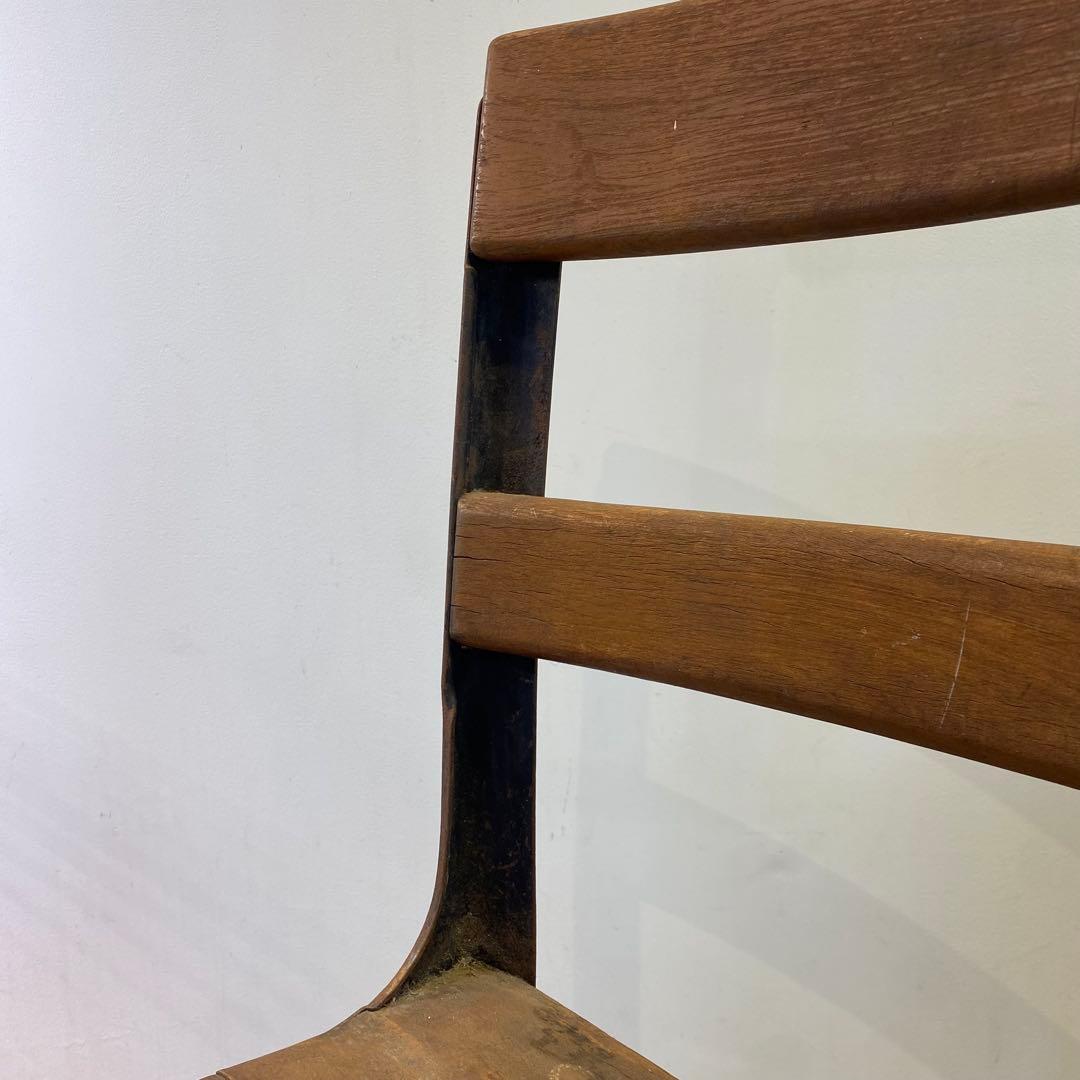 木×鉄椅子 アイアン×ウッドチェア ビンテージ