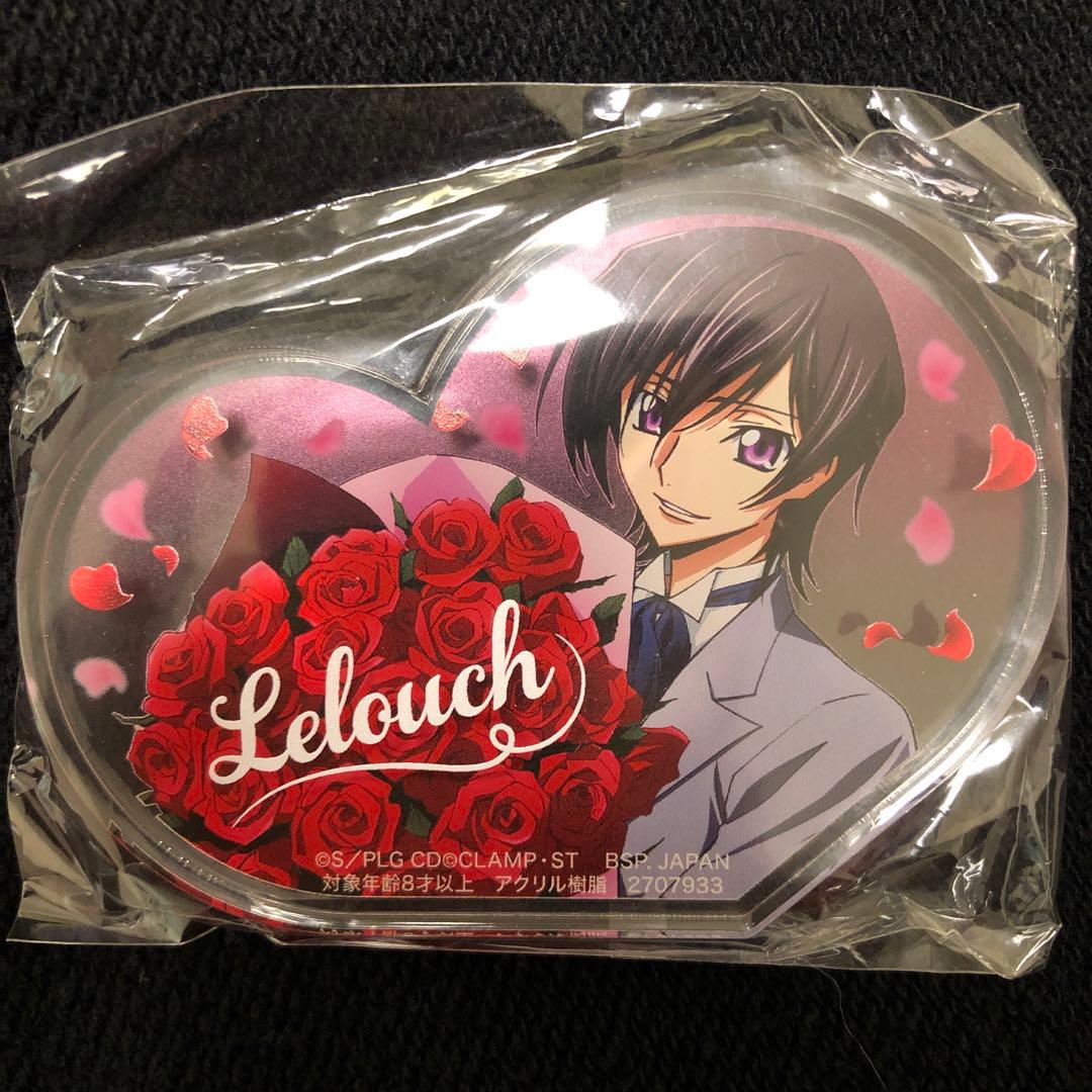 コードギアス アミューズメント景品 アクリルブロック　ルルーシュ　ハート型