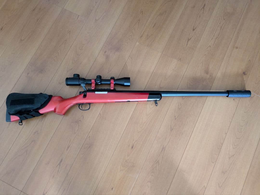 スナイパーライフルVSR-10 赤と黒 スコープ付き