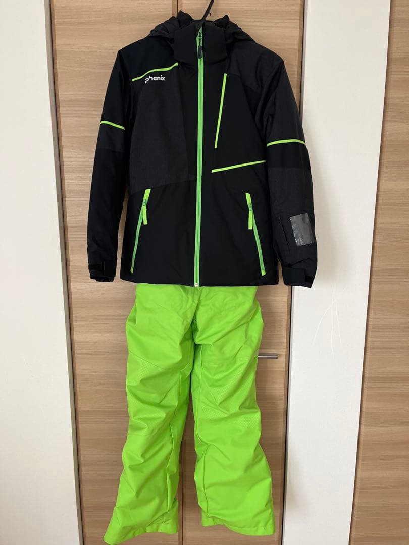 phenix スキーウェアセット 160 黒/緑