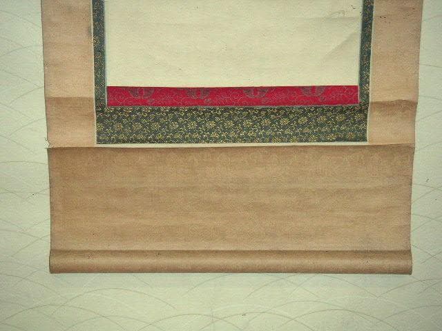 ♥掛軸　【木版画】【 法然上人 】掛け軸　ジャンク　浮世絵　骨董品