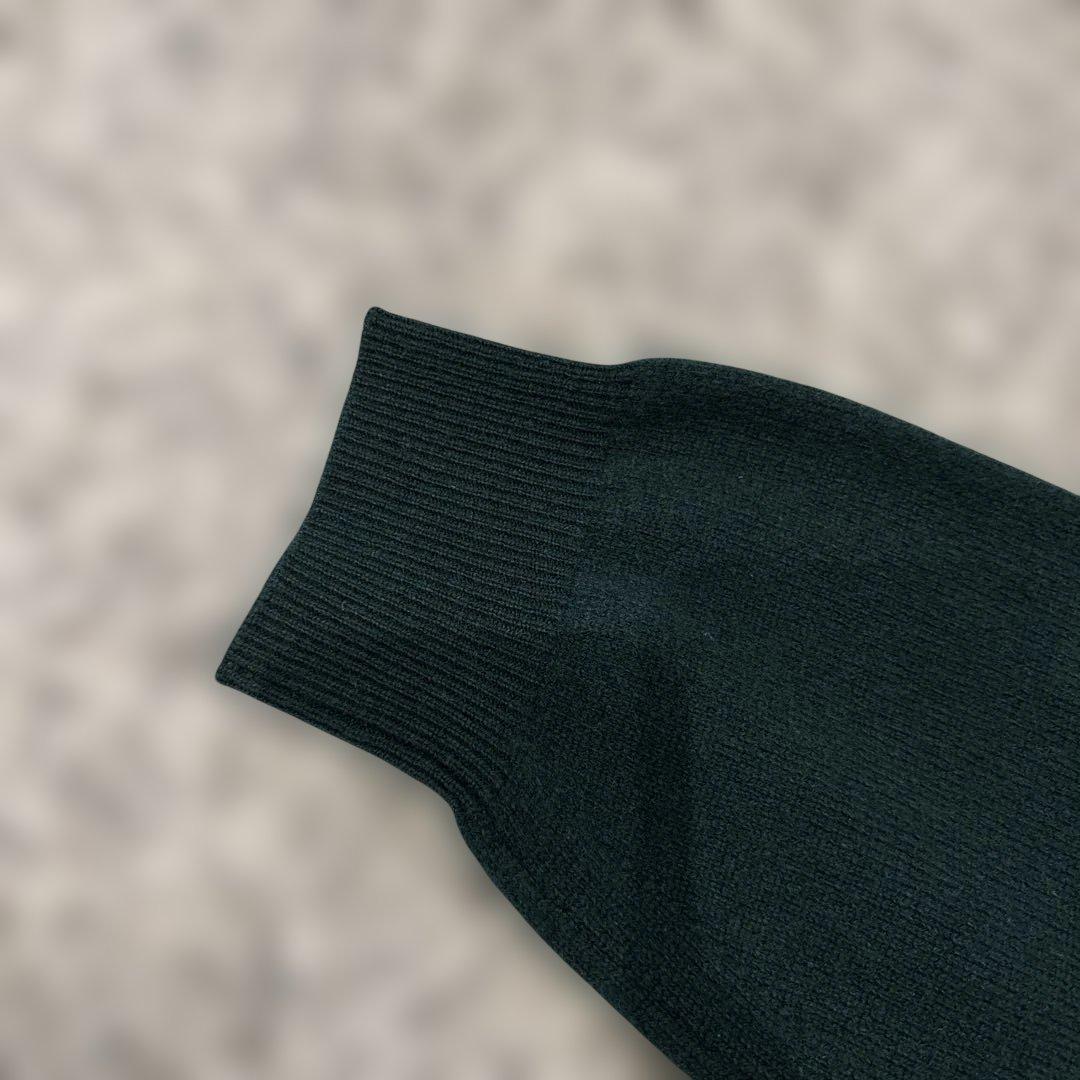 | DANTON｜ ラムウールクルーネックニットプルオーバー・・グリーン40