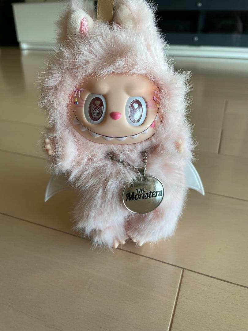 海外限定・即日発送】ZIMOMO LABUBUぬいぐるみ　ピンクデビル　1点のみ