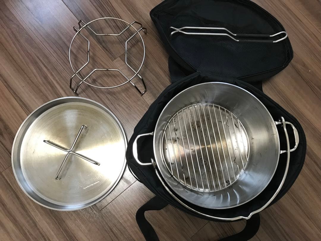 ステンレスダッチオーブン鳥の丸焼きも出来る12インチセット