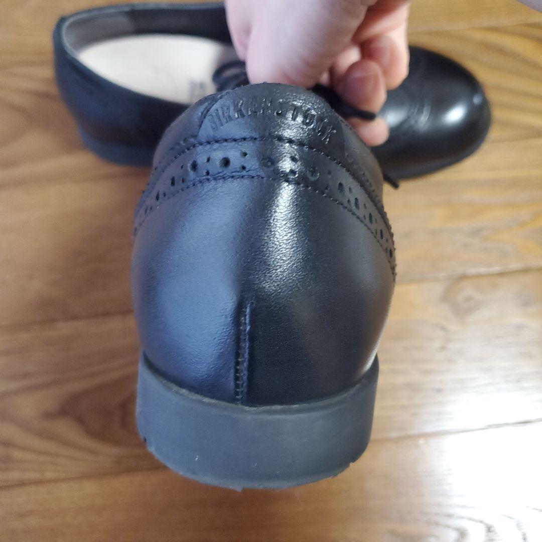 BIRKENSTOCK ララミーロー　ブラックレースアップシューズ 38