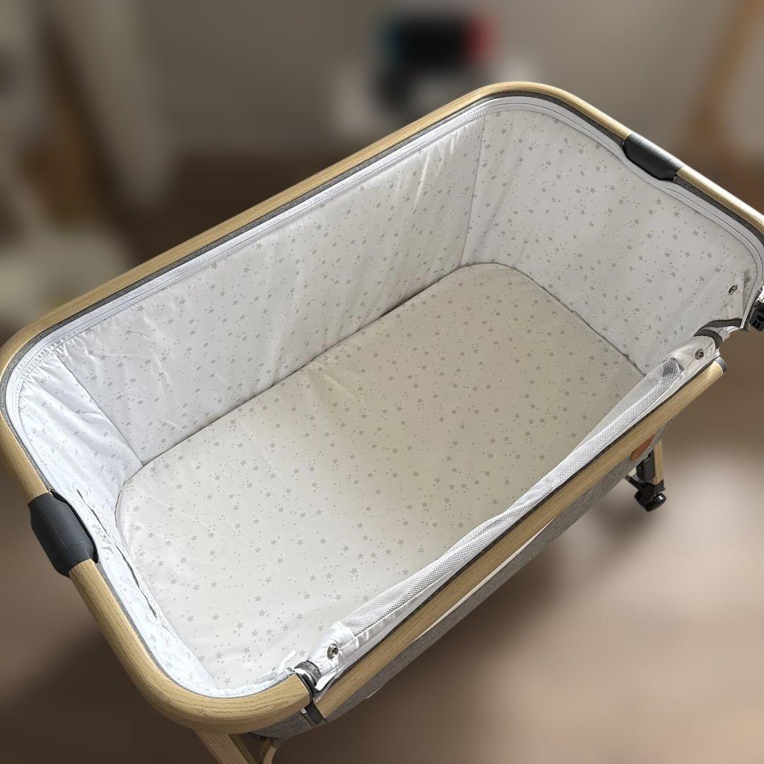 美品 ベビーベッド HZDMJ グレー 楽天ベビーベッド部門No.1